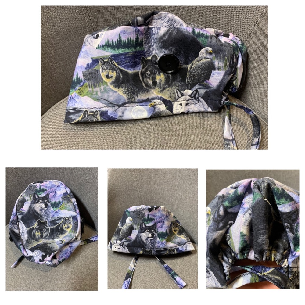 High Quality Fitted Scrub Cap with Buttons